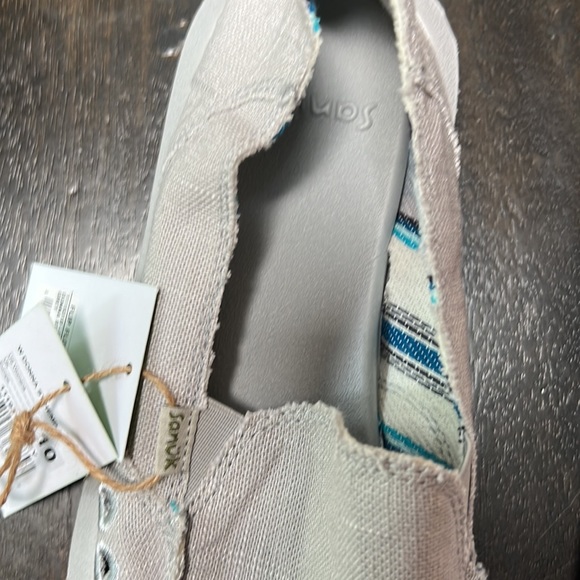 Sanuk gray Canvas Flats - Picture 5 of 6